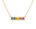 Vivian Necklace, Yellow Gold, Diamond
